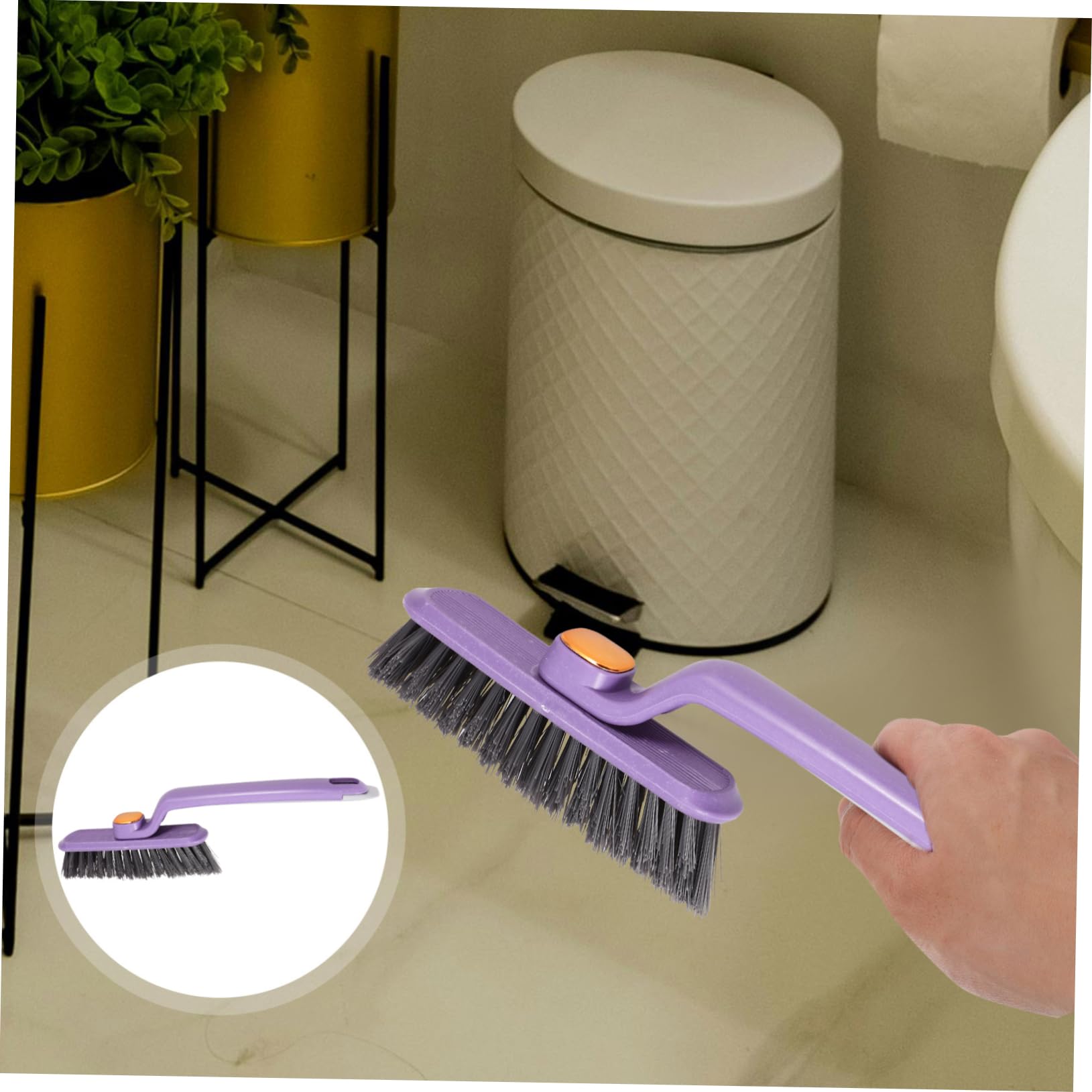 Ipetboom Cleaning Tools Rotatable Crevice Brush Window Cleaning Brush for Groove Gap