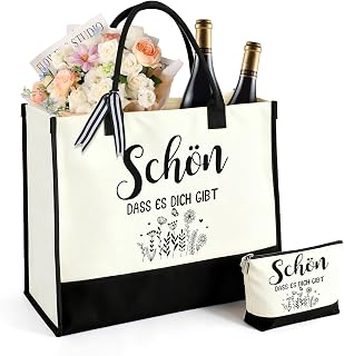 Birthday Gift for Women 40 50 60,Handbag for Women,Foldable Shopping Bag Set,Gift Set for Retirements,Mom's Shopping Bag,Cosmetic Bag