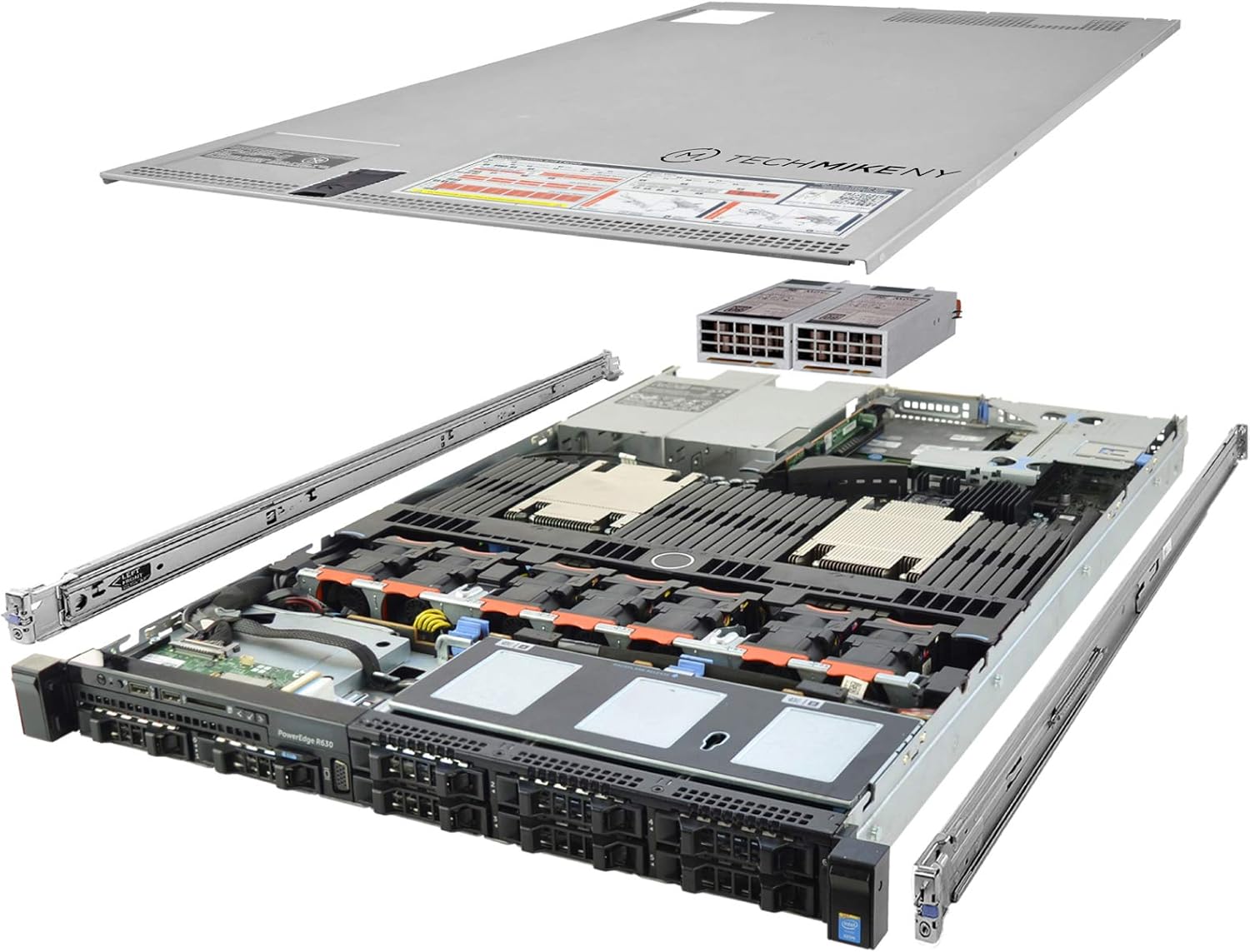 TechMikeNY 2X E5-2697v3 28-core Server, 128GB RAM, 8 Caddies, R630 (Renewed)