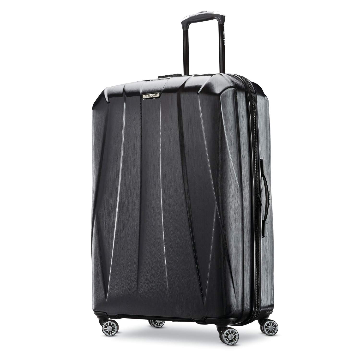 Photo 1 of Samsonite Centric 2 Hardside Expandable Luggage with Spinner Wheels for All ASINs, Black, Checked-Large 28-Inch Checked-Large 28-Inch Black