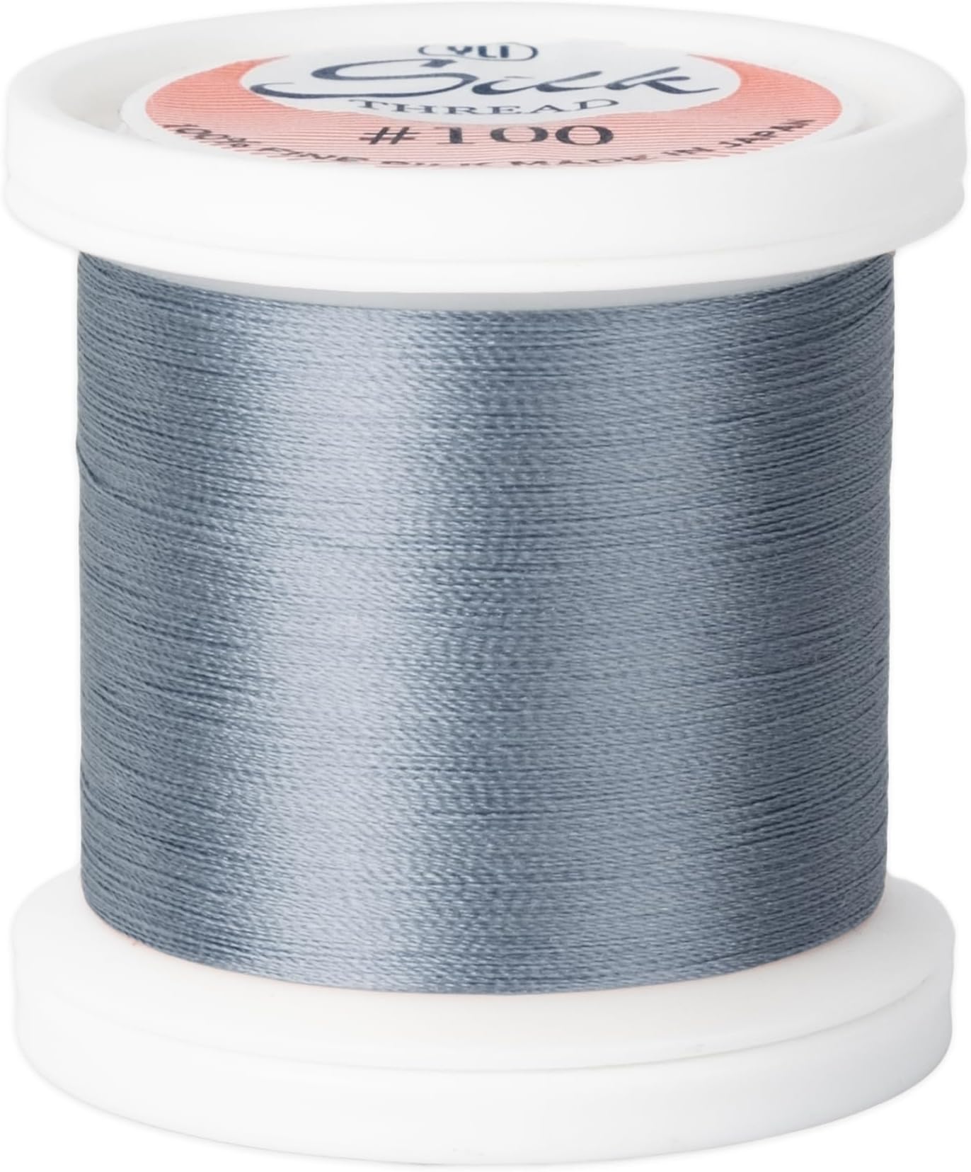 YLI Threads Silk Thread – 100 wt Fine Japanese Silk for Appliqué, EPP, and Quilting - Slate Blue