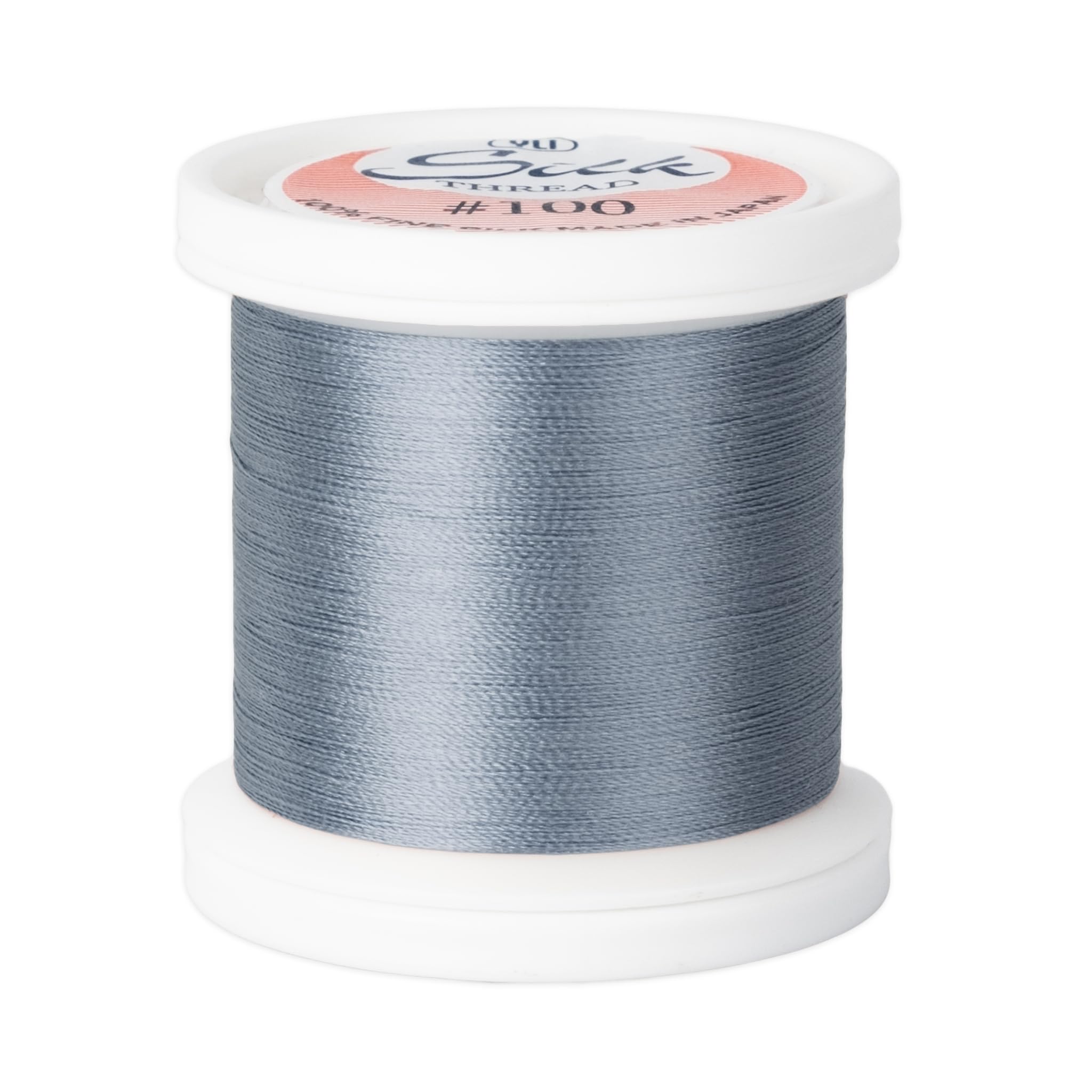 YLI Corporation 200 m Thread 100 Silk Weight, Medium Grey