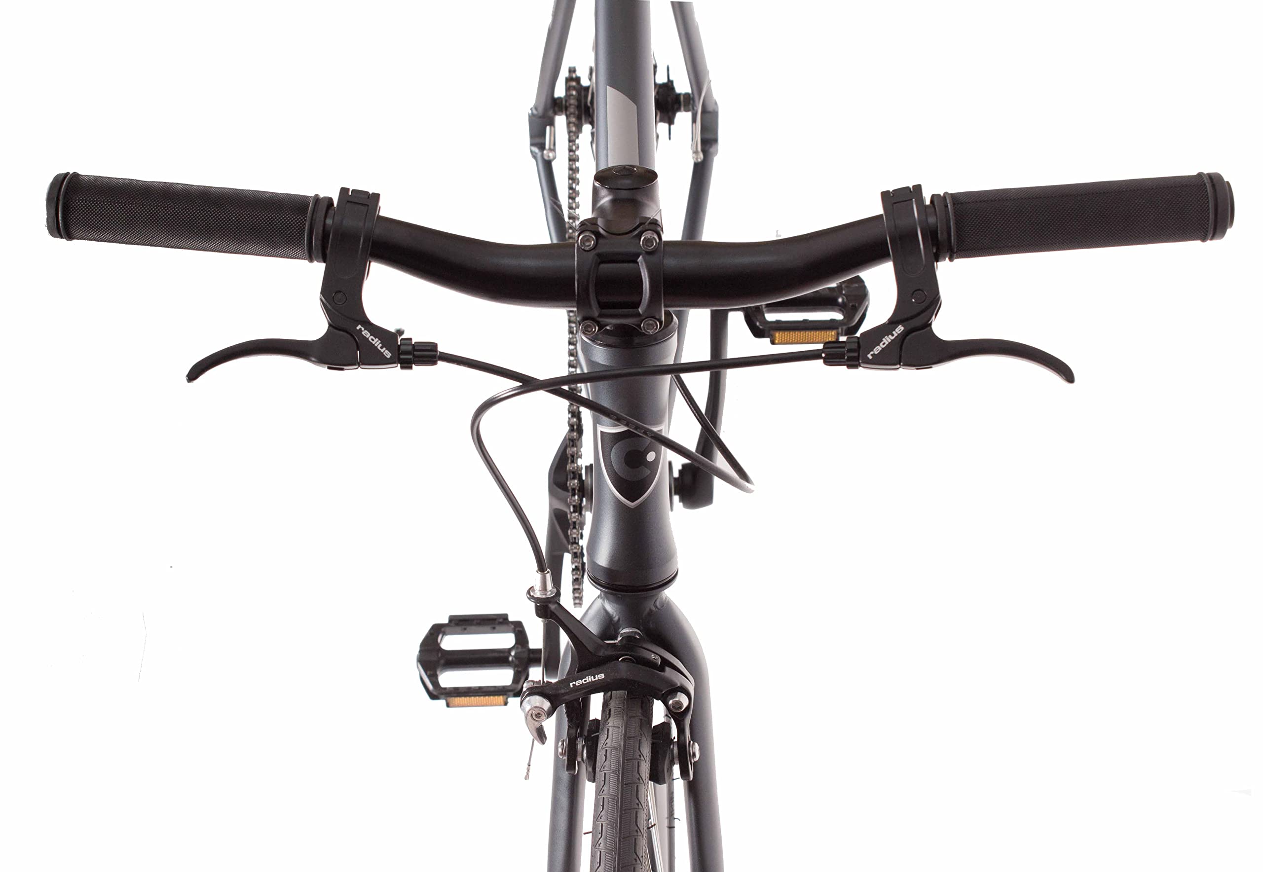Bicicleta Fixie/Single Crest Estate Gris Aluminio, tamaño XS - XXL