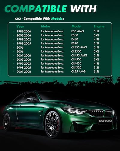 Miniatura 9 de SCITOO Paquete de 8 bobinas de encendido para Mercedes-Benz para Chrysler para Crossfire L6 V6 V8 automóviles aptos para OE UF359 C1444 C1361