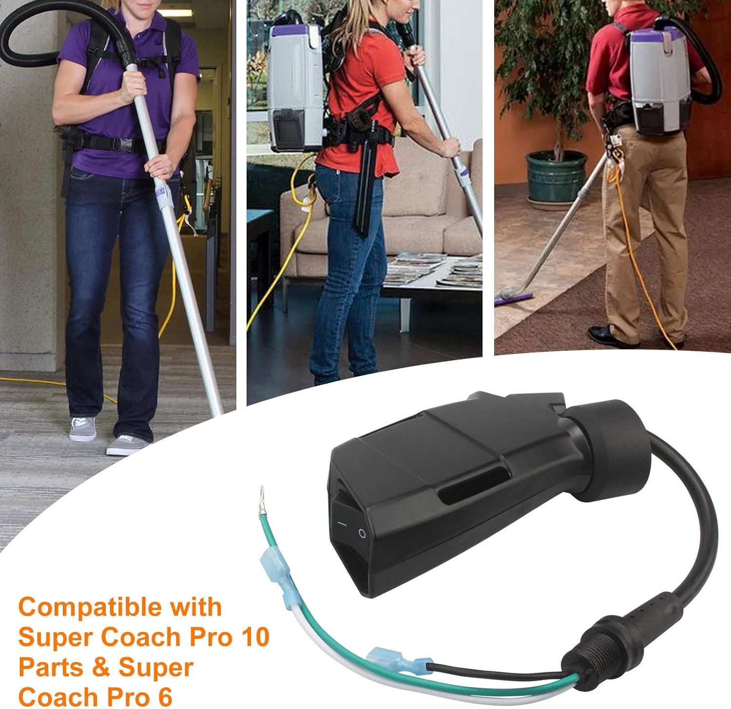 Switch Box Full Assembly for ProTeam 836225, Compatible with Super Coach Pro 10 Parts & Super Coach Pro 6