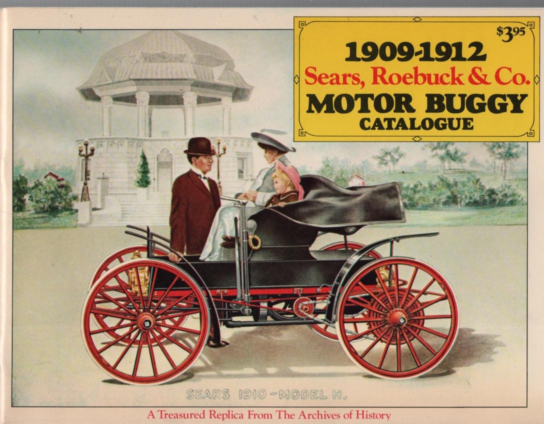 19091912 Sears, Roebuck & Co. Motor Buggy Catalogue Treasured Replica