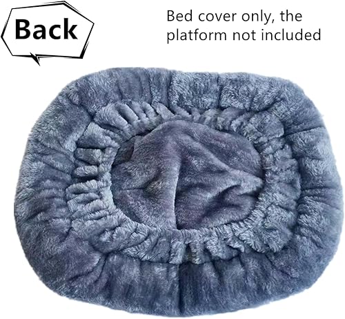 Miniatura 4 de SHENGOCASE Accesorios de torre de árbol de gato, piezas de repuesto, funda de cama para perca de gato con banda elástica (11.8 x 11.8 pulgadas, gris)