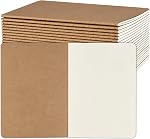 ZCZN A5 Carnet de notes vierges 36 Pack, Cahiers Kraft 60 Pages30 Feuilles), 8.15 * 5.5 Cahiers de notes non linéarisés, journal en vrac, sujet, cahiers de note pour le travail, école, bureau