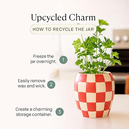 Miniatura 5 de Paddywax Checkmate - Vela perfumada vertida a mano artesanal, 11 onzas, rosa + Santal, (CM1104Z)