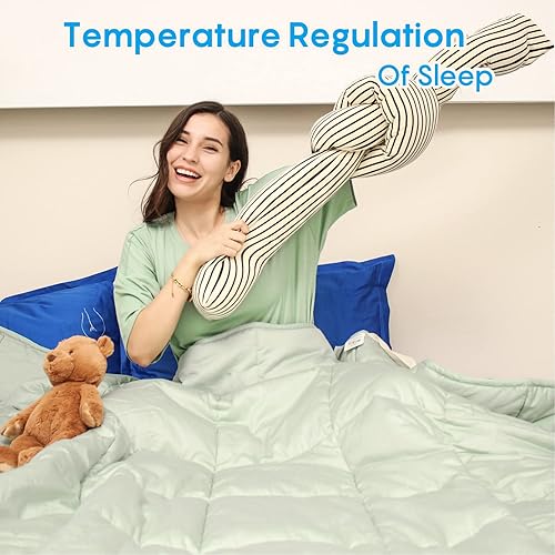 Miniatura 9 de YOUR MOON - Edredón ligero de lana de verano - Relleno de edredón transpirable y delgado para personas que duermen calientes, 100% relleno de lana