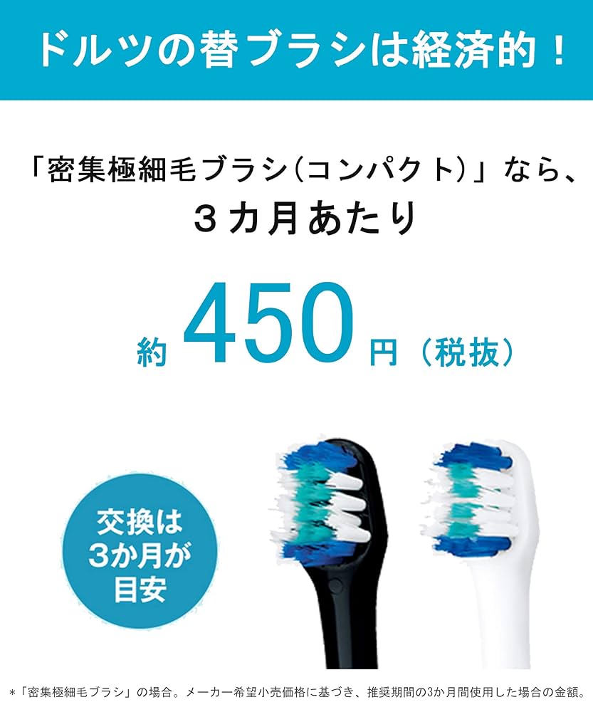 Amazon.co.jp: パナソニック 電動歯ブラシ ドルツ 白 EW-DP33-W