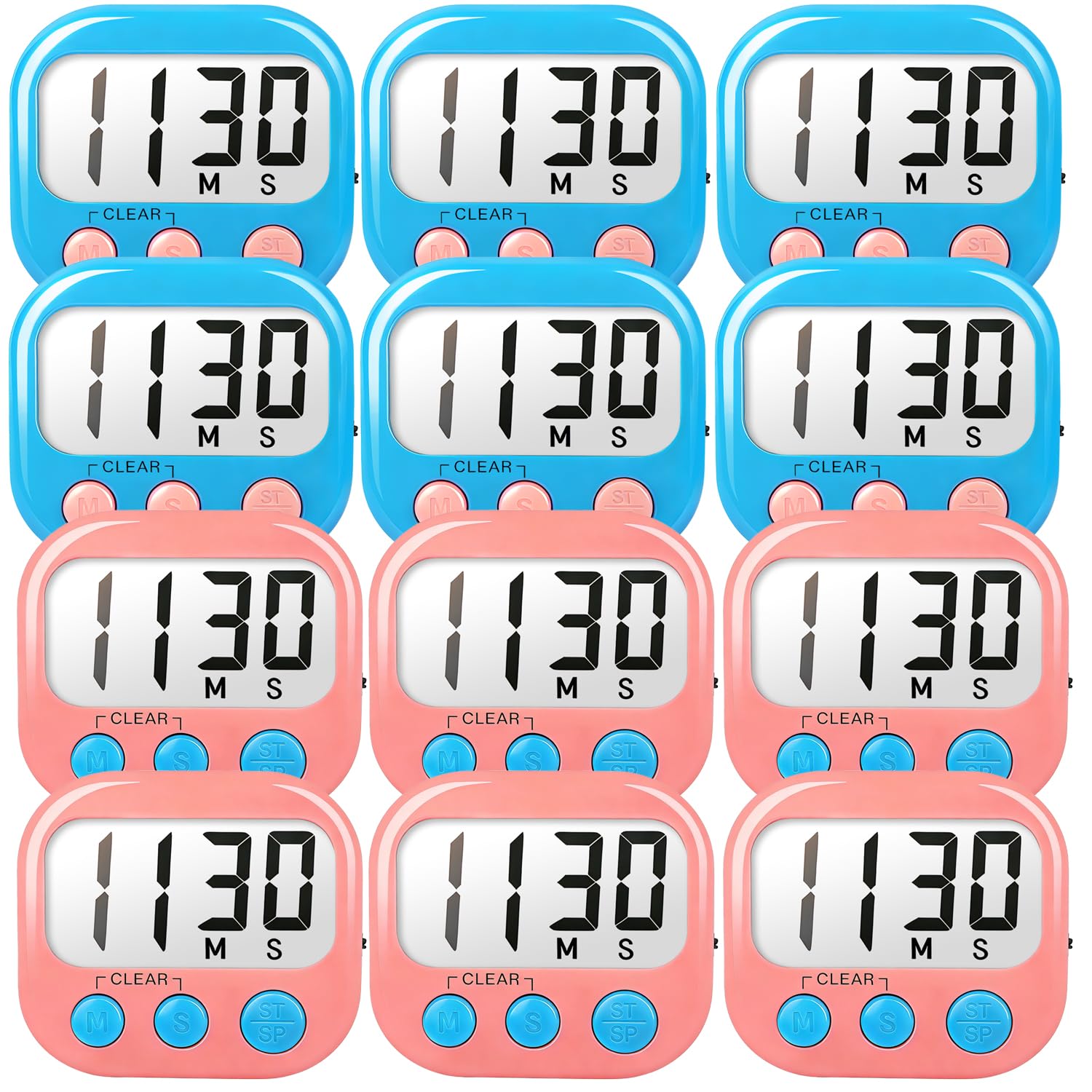 Minuteur numerique pour enseignant et enfant lot de 12 pour structurer le temps sans stress