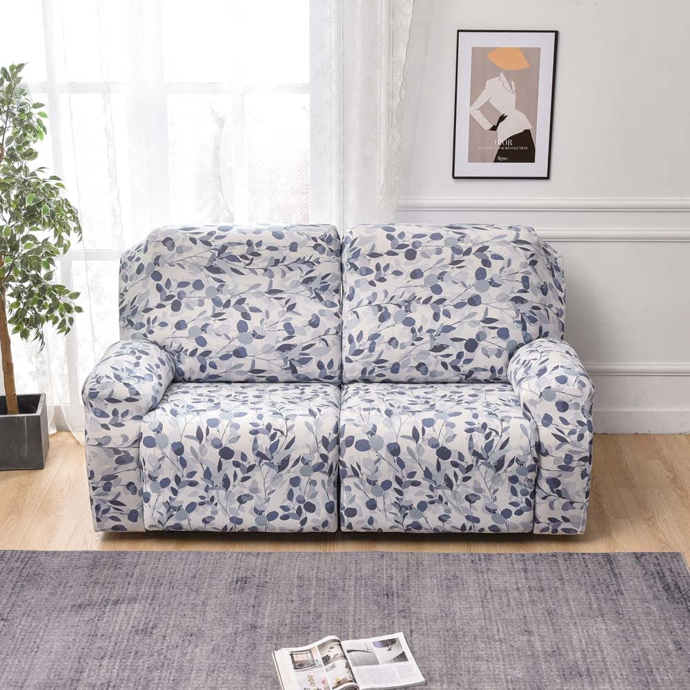 Copridivano Relax Reclinabile Elasticizzato 2 Posti, Copripoltrona Relax Reclinabile Universale con Tasche, 6-Pezzi Fodera per Poltrona Lavabile, Coperture per Elettrica Divano da Massaggio (Color :