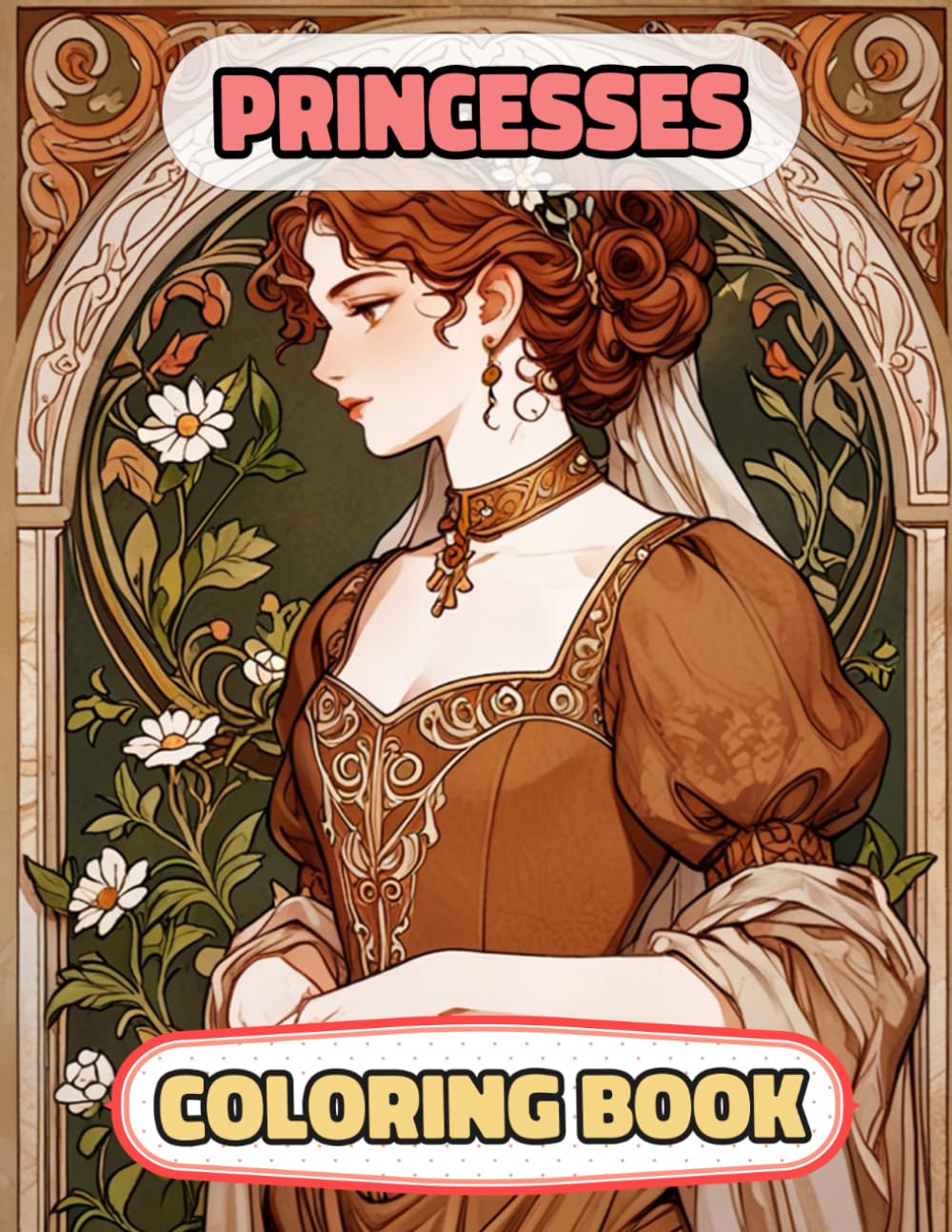 Princesses Coloring Book: Colouring Pages Of Multicultural Queens Royal Women Noble Lady Palace Empress Girl Castle Female Kingdom Imperial Majesty ... Mindfulness | For Kids Adults Teens Seniors