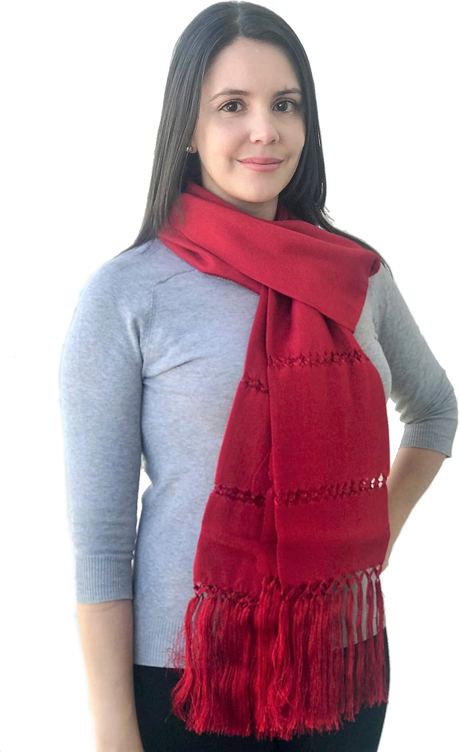 Mexican Handmade Fiesta Rebozo Shawl Large
