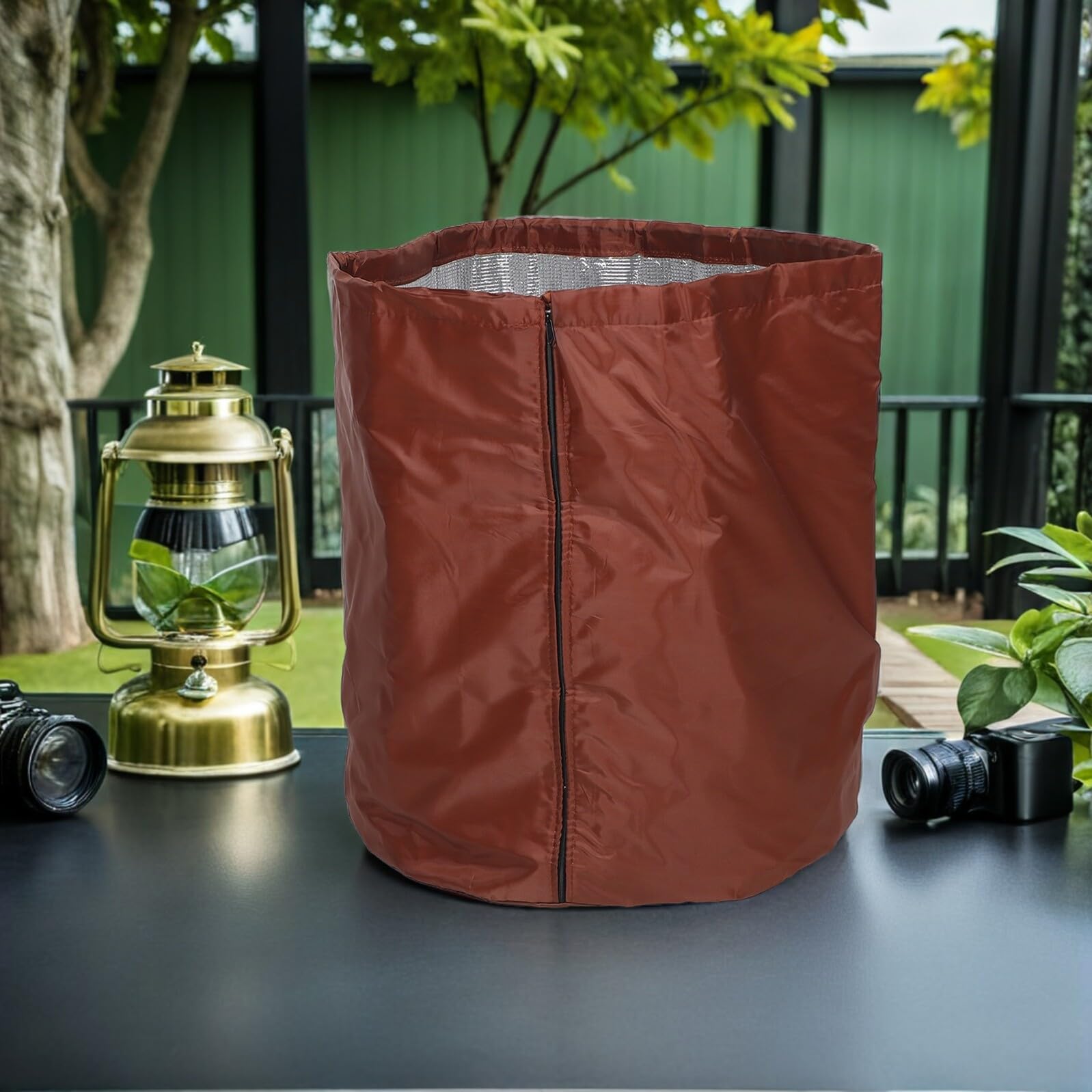 Homoyoyo Copertura per Piante Inverno Oxford Khaki, Protettiva | Arbusti e Fiori, Umidità del Suolo Mantenuta, Accesso Solare Ottimale in Estate e Gelo