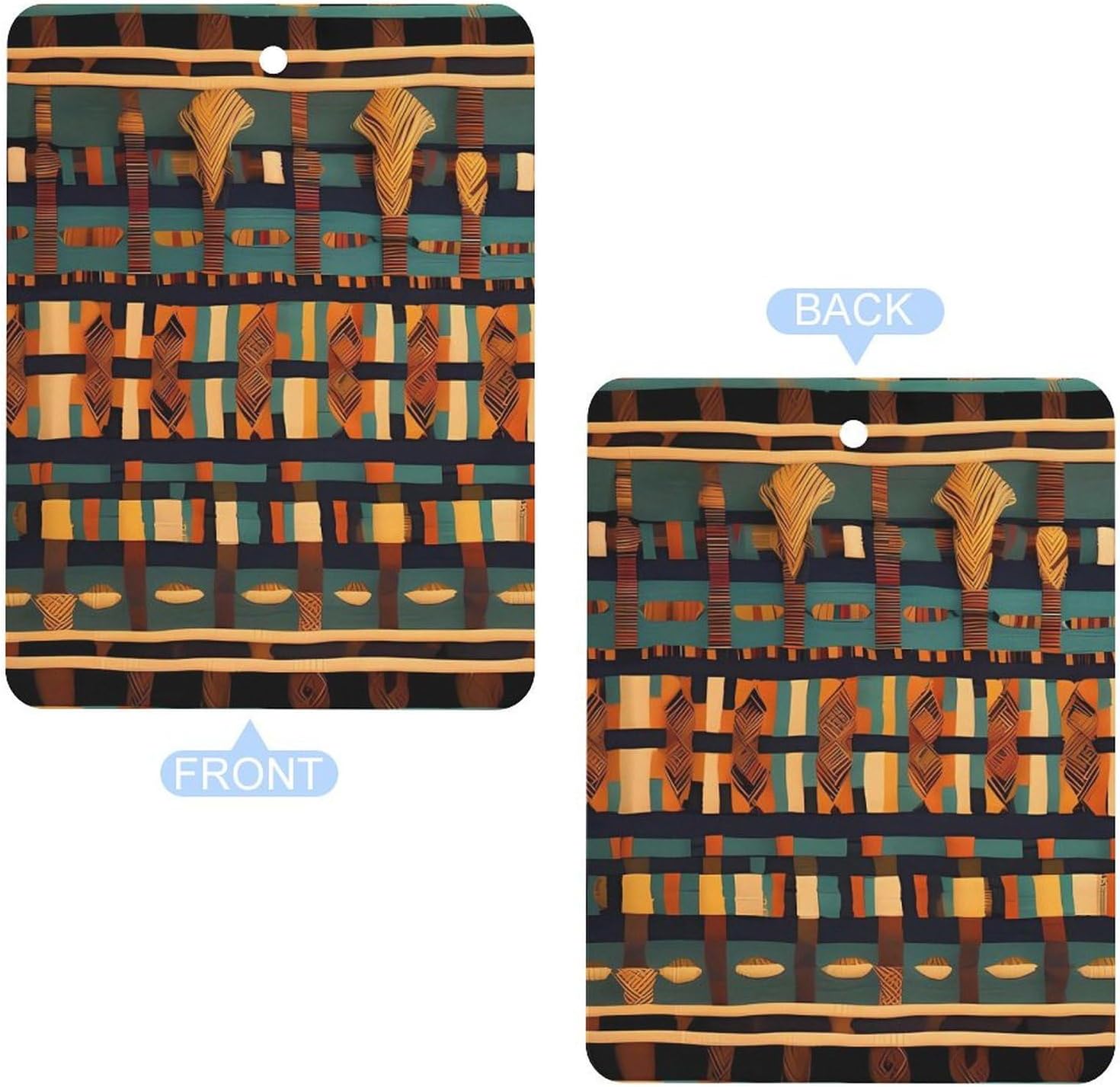 Car Aromatherapy Tablets African Classic Weave Printed Car Interior Decoration Accessories image 3