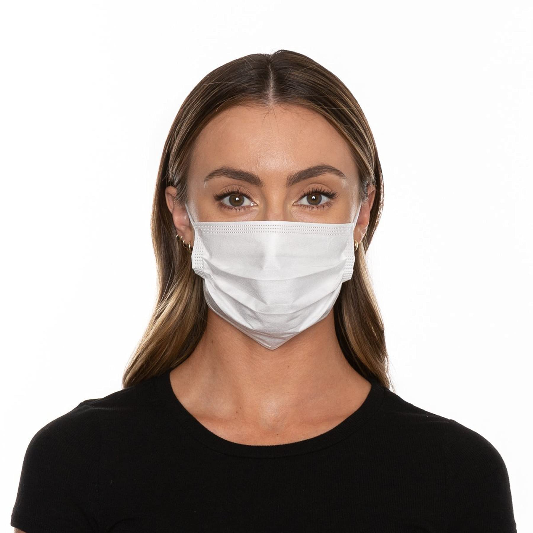 5 Pack Uomo Face Mask Bianco One Size