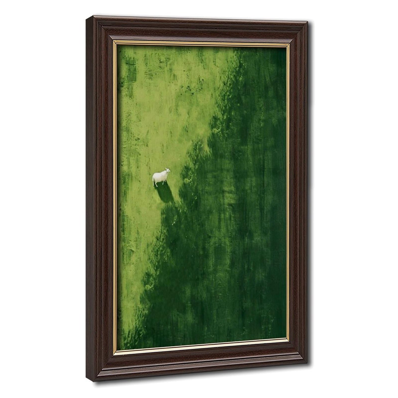 Bareronor Sheep Abstract Canvas Poster Bedroom Decor Landscape Office Room Decor Gift 8" L X 12" W