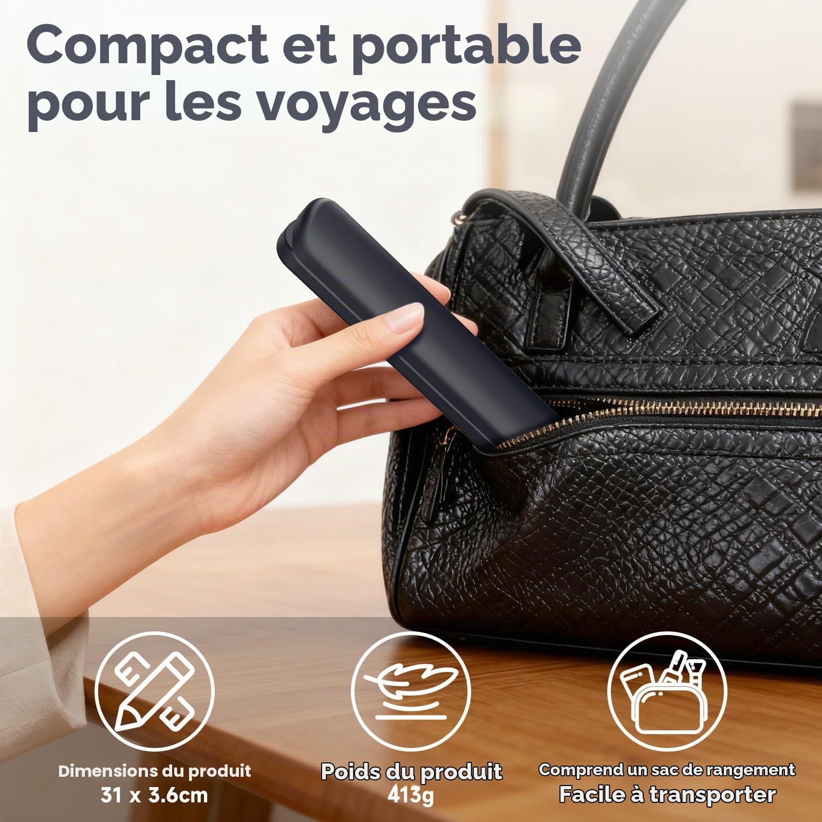 Lisseur Sans Fil et Boucleur Cheveux 2 en 1, 9600 mAh