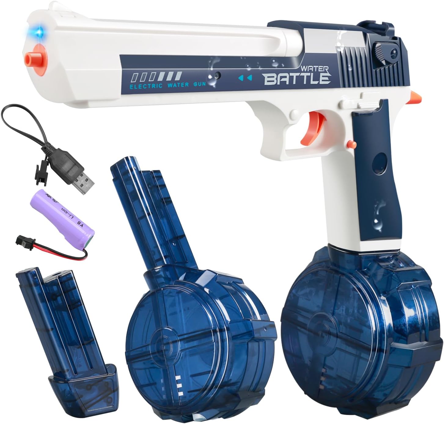 Electric Water Guns for Adults - Automatic Water Gun Powerful, Water Gun with 510cc High Capacity, Electric Squirt Gun, Blue