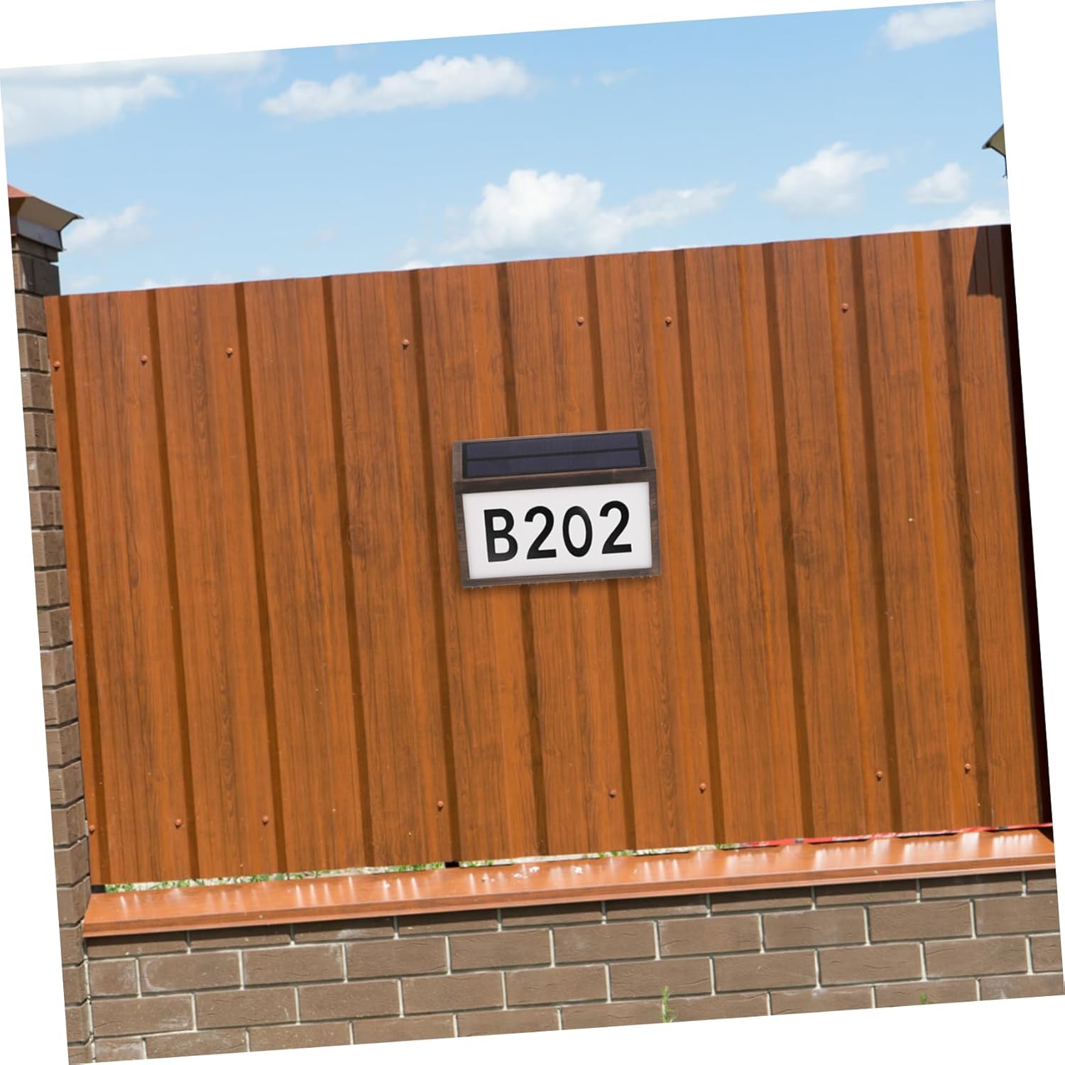 Gadpiparty 1set Solar Address Sign Led Light Solar Doorplate Lamp for House Numbers for Easy Visibility at Night