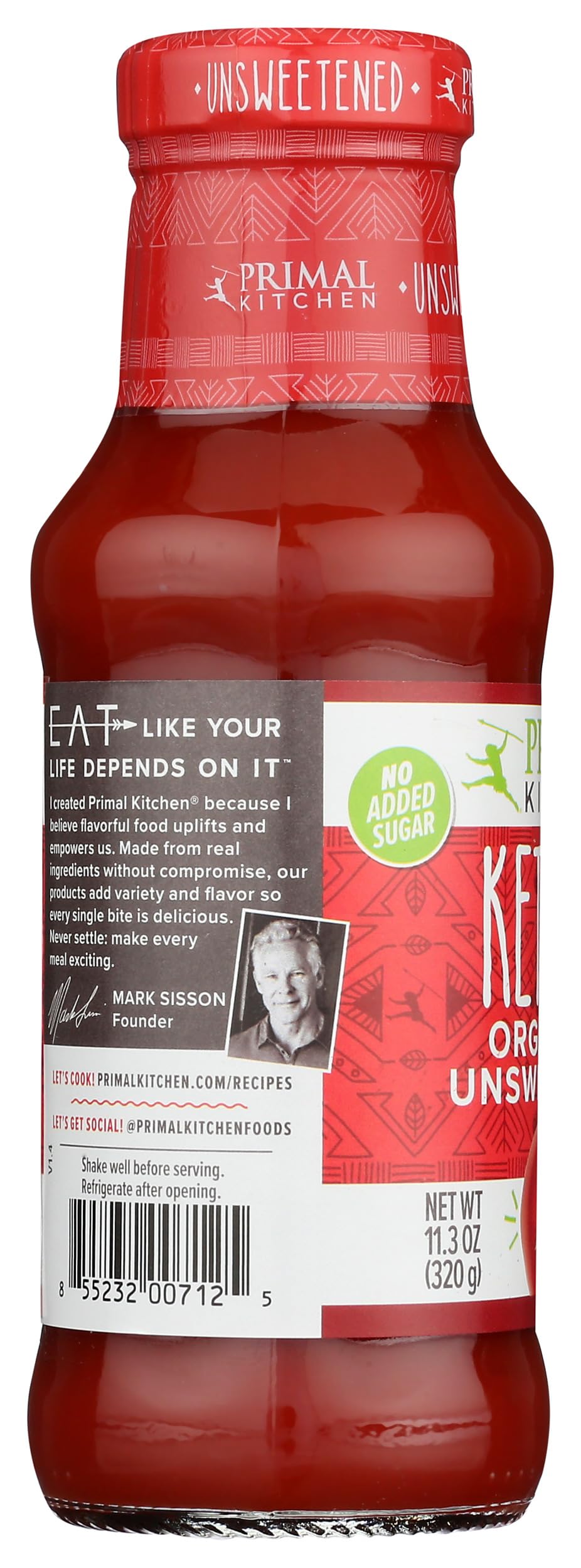Primal Kitchen Ketchup Unsweetened, 11.3 oz