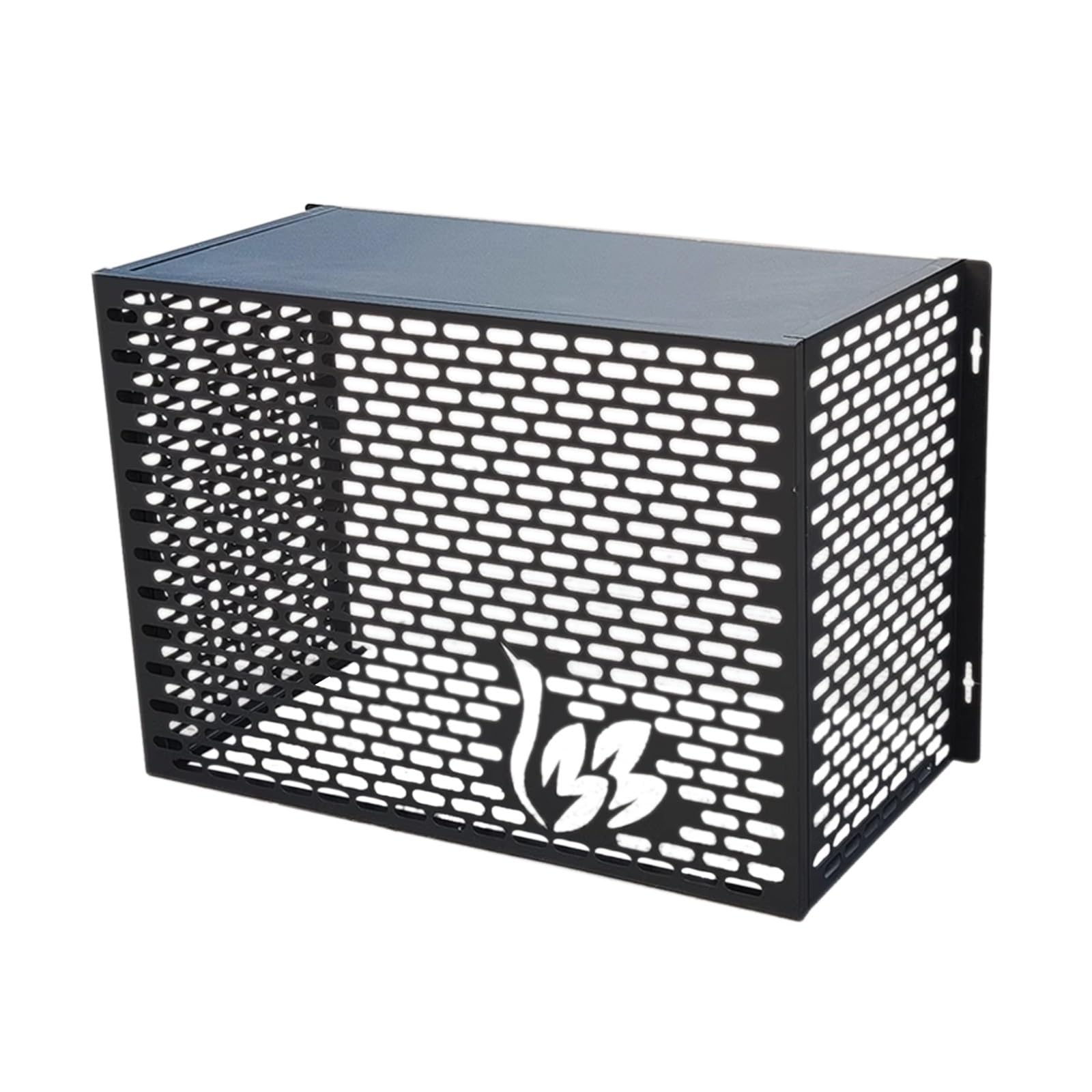 Protector de aire acondicionado de aluminio que evita golpes y sujeta plantas
