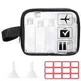 Diboniur Kit Viaggio Liquidi - Beauty Case da Viaggio, Set da viaggio per Aereo da 10 Pezzi, con...
