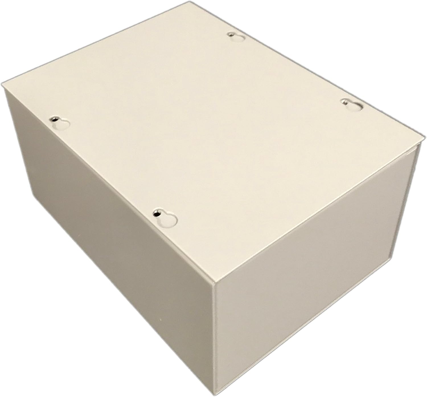 BUD Industries JB-3956 Steel NEMA 1 Sheet Metal Junction Box 8 L x 6 W x 4 H, Gray, No Knockouts