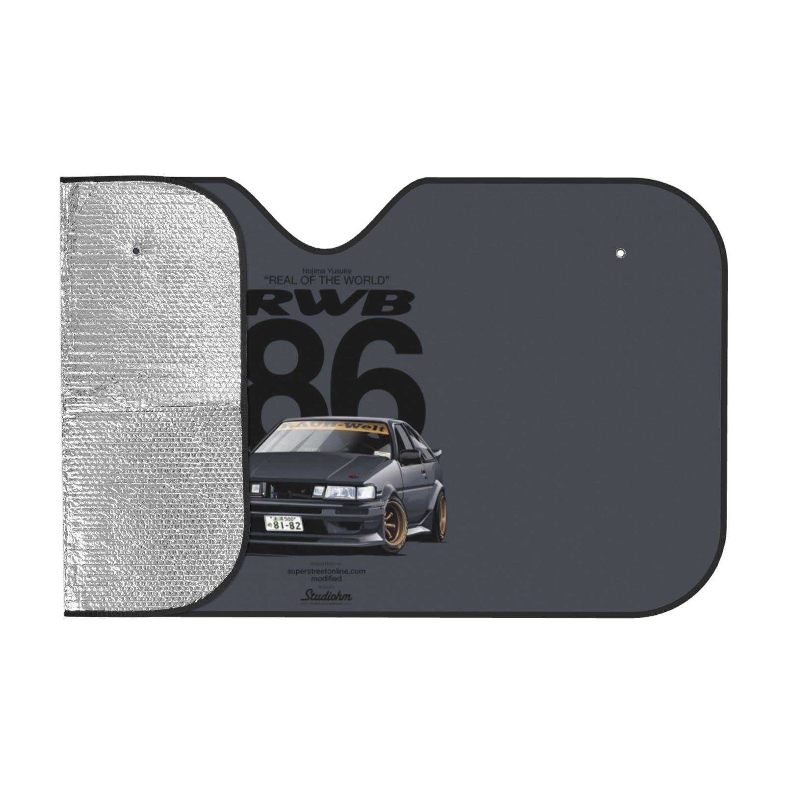 Amazon | 頭文字D イニD AE 86 車用サンシェード おしゃれ