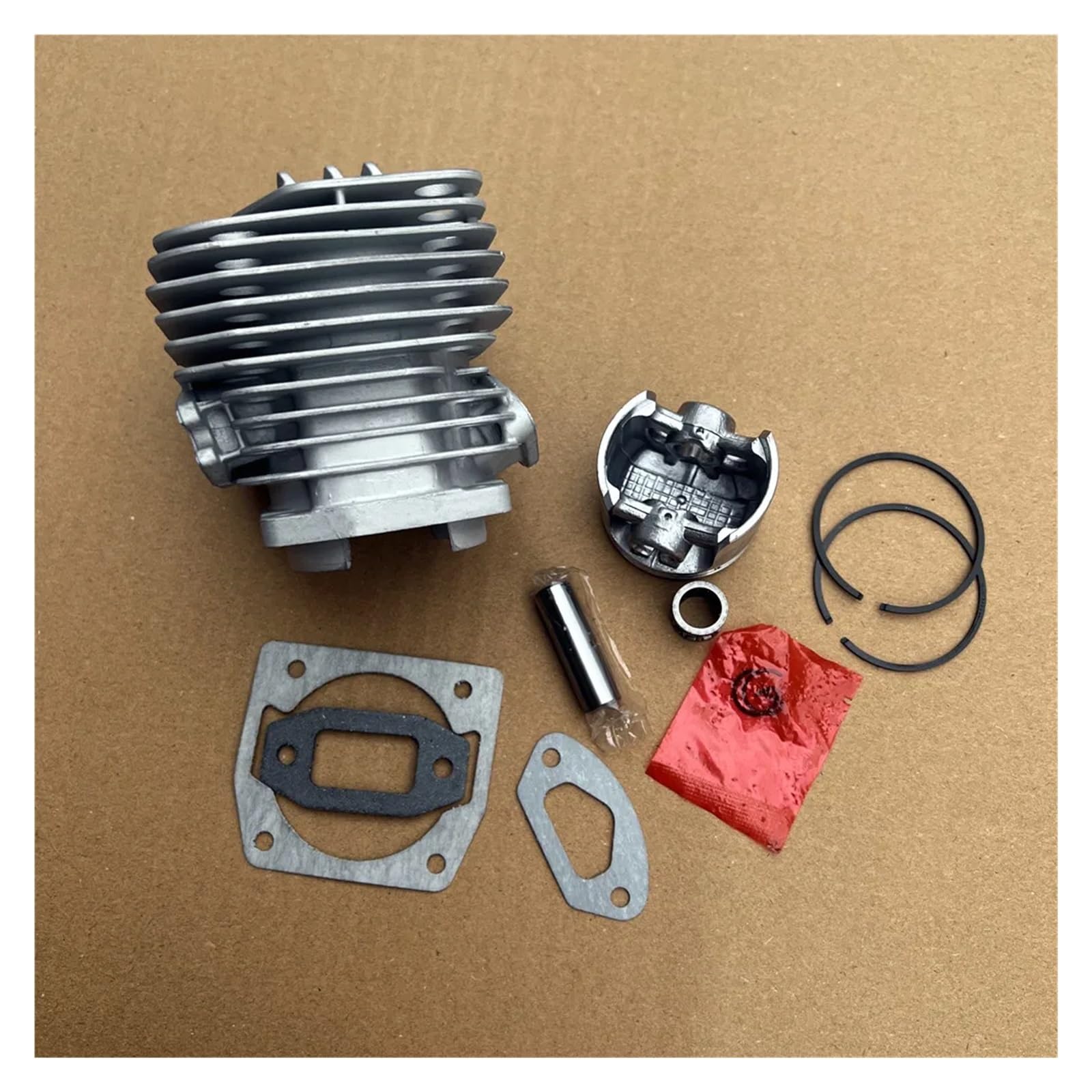 Dingmao Kit de cilindro de 46 mm compatible con motosierra Fpcsp52 Zylinder Anillos de pistón Clips de pasador Conjunto de junta