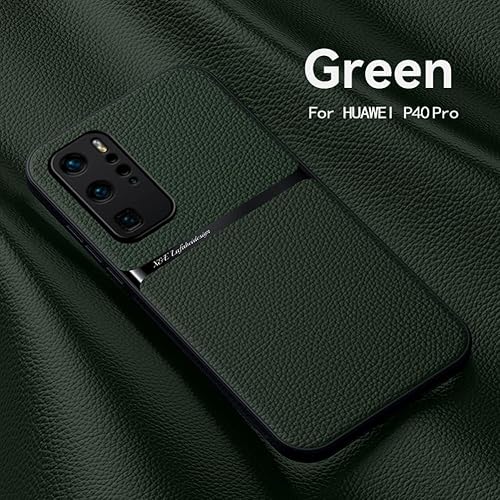 Miniatura 22 de Silklike Funda Para Huawei P40 Pro - Cubierta De Parachoques Placa De Metal Incorporada Para Huawei P40 Pro - Azul