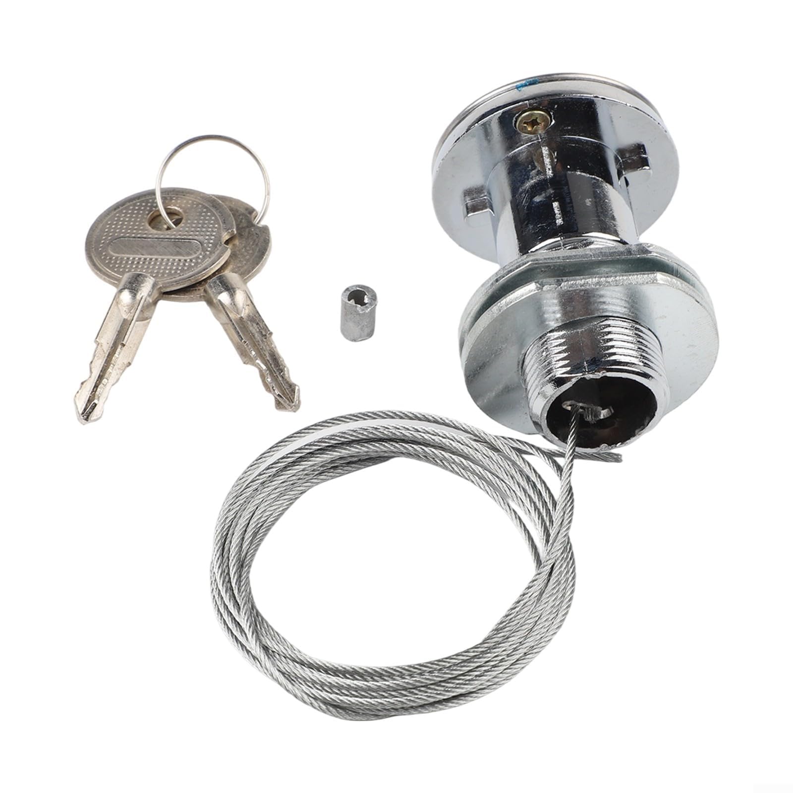 Kit di blocco per porta del garage con chiave, meccanismo a sgancio rapido per sostituzione manuale, compatibilità, struttura in filo di acciaio