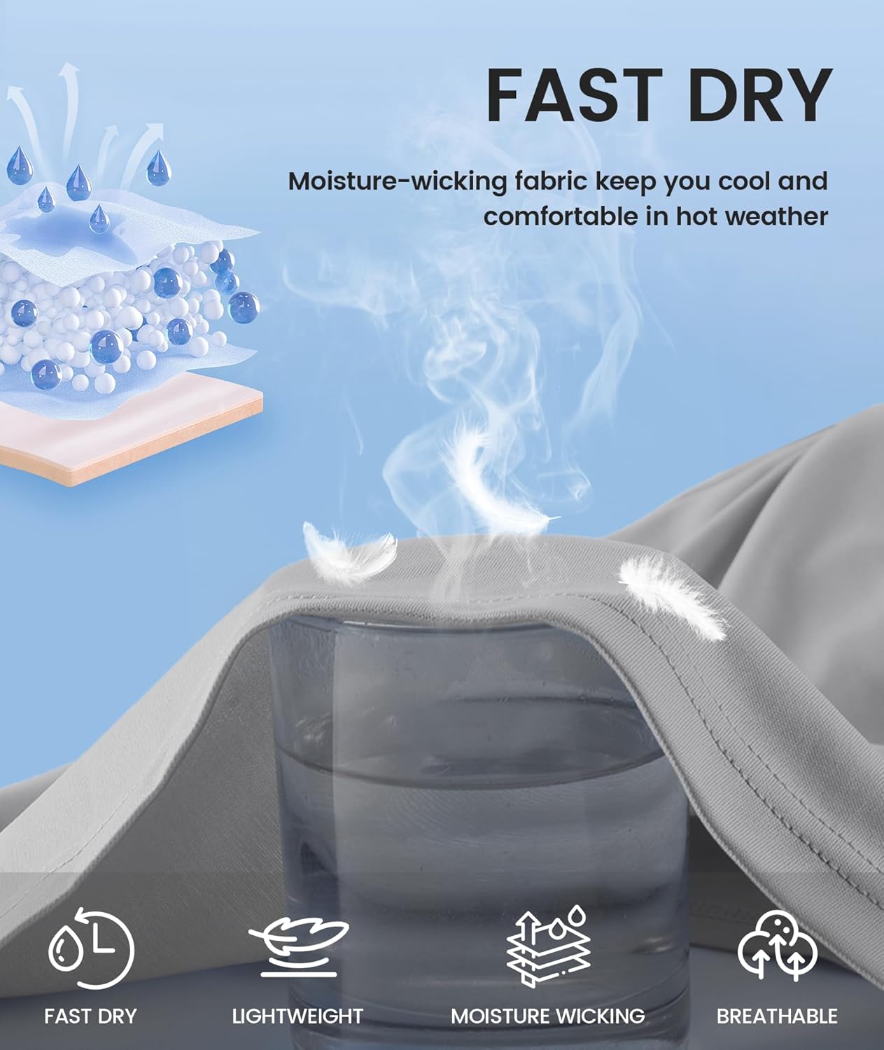 ZITY 3 Pack Men's Sun Protection Hoodie Shirt Fishing Shirts for Men UPF 50+ Long Sleeve Shirt Lightweight Rash Guard - Image 6