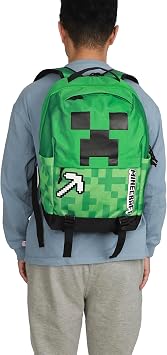 Minecraft Creeper & Pickax Green 17.5