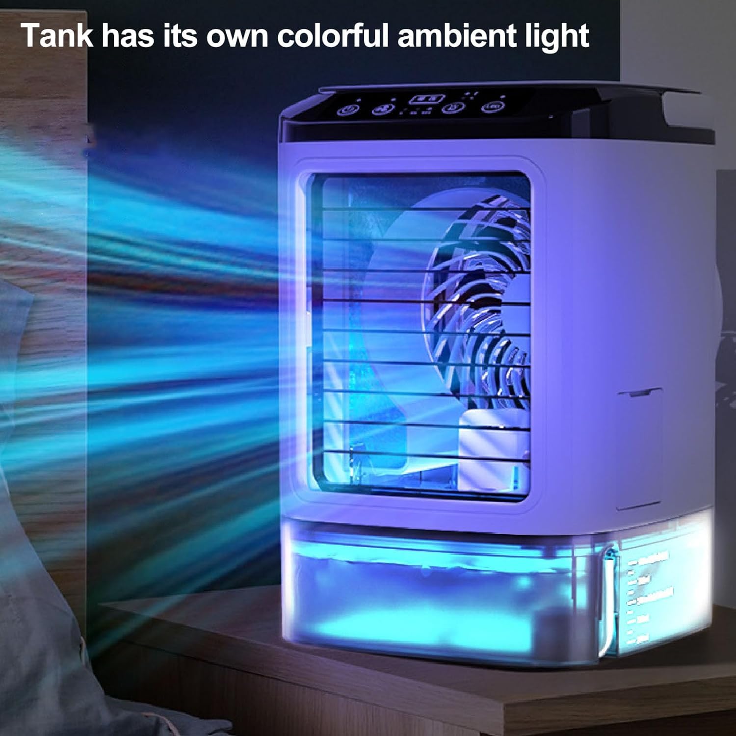 ポータブルクーラー 10L 水冷式 冷風機 スポットクーラー ポータブルクーラー 10L 瞬間冷却 大