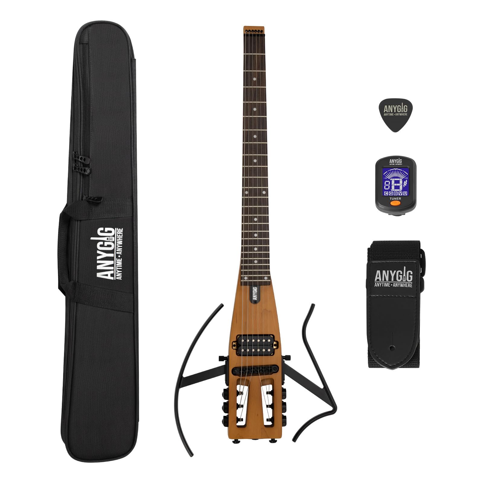 Amazon | Anygig トラベル エレキギター Headless – ポータブルで超