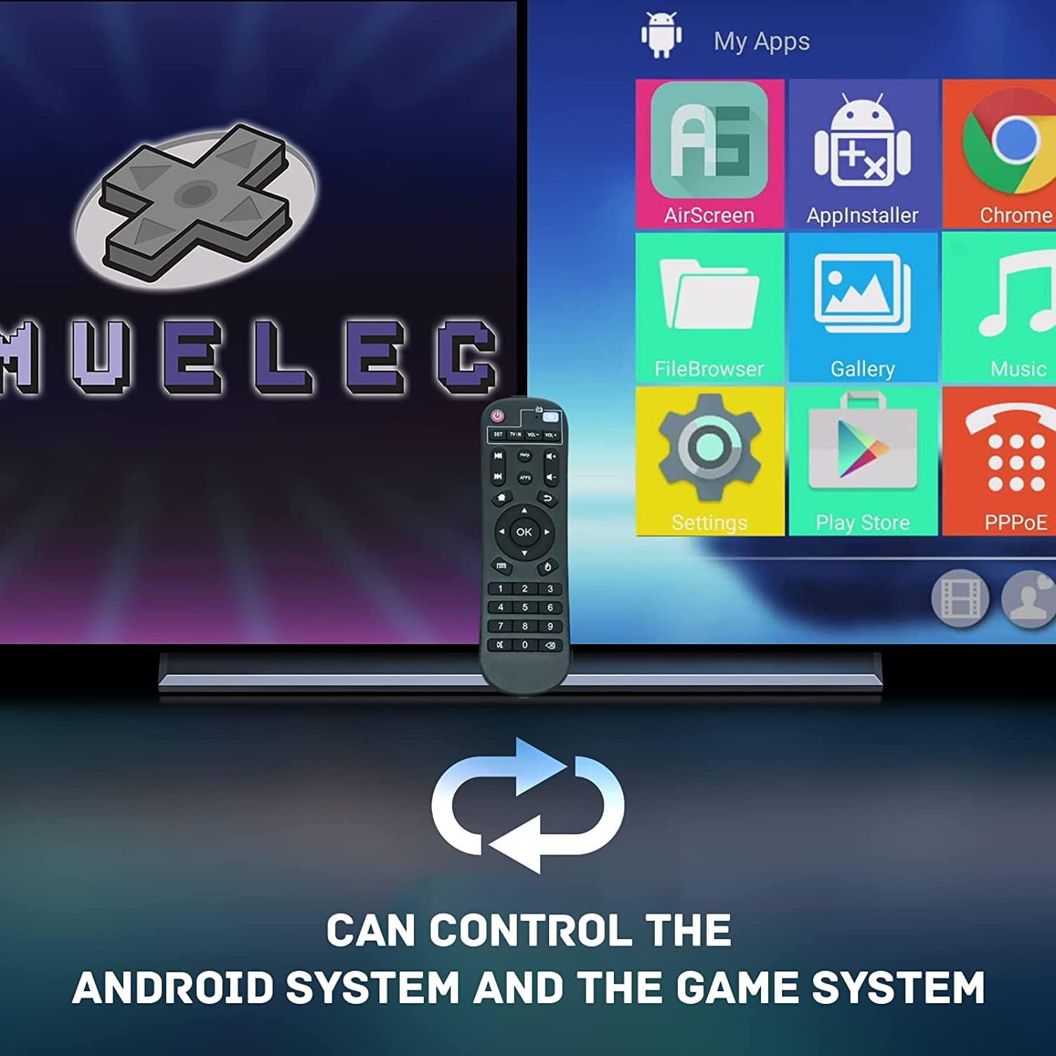 Kinhank 2025 Upgrade Super Console X2 pro with 100000+Games Retro Game Console, Video Game Console with EmuELEC 4.6/Android 9.0 in 1, 2.4G+5G and BT 5.0,2 Gamepad Inside - Image 3