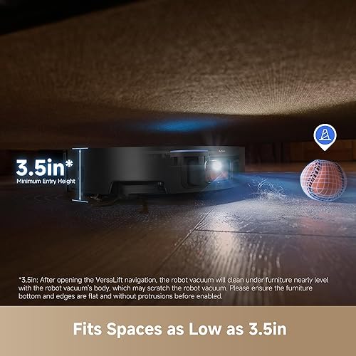 Miniatura 3 de DREAME X50 Ultra Robot Aspirador y trapeador con vacío automático y trapeador autolimpiante, succión de 20,000 Pa, evitar obstáculos y navegación de