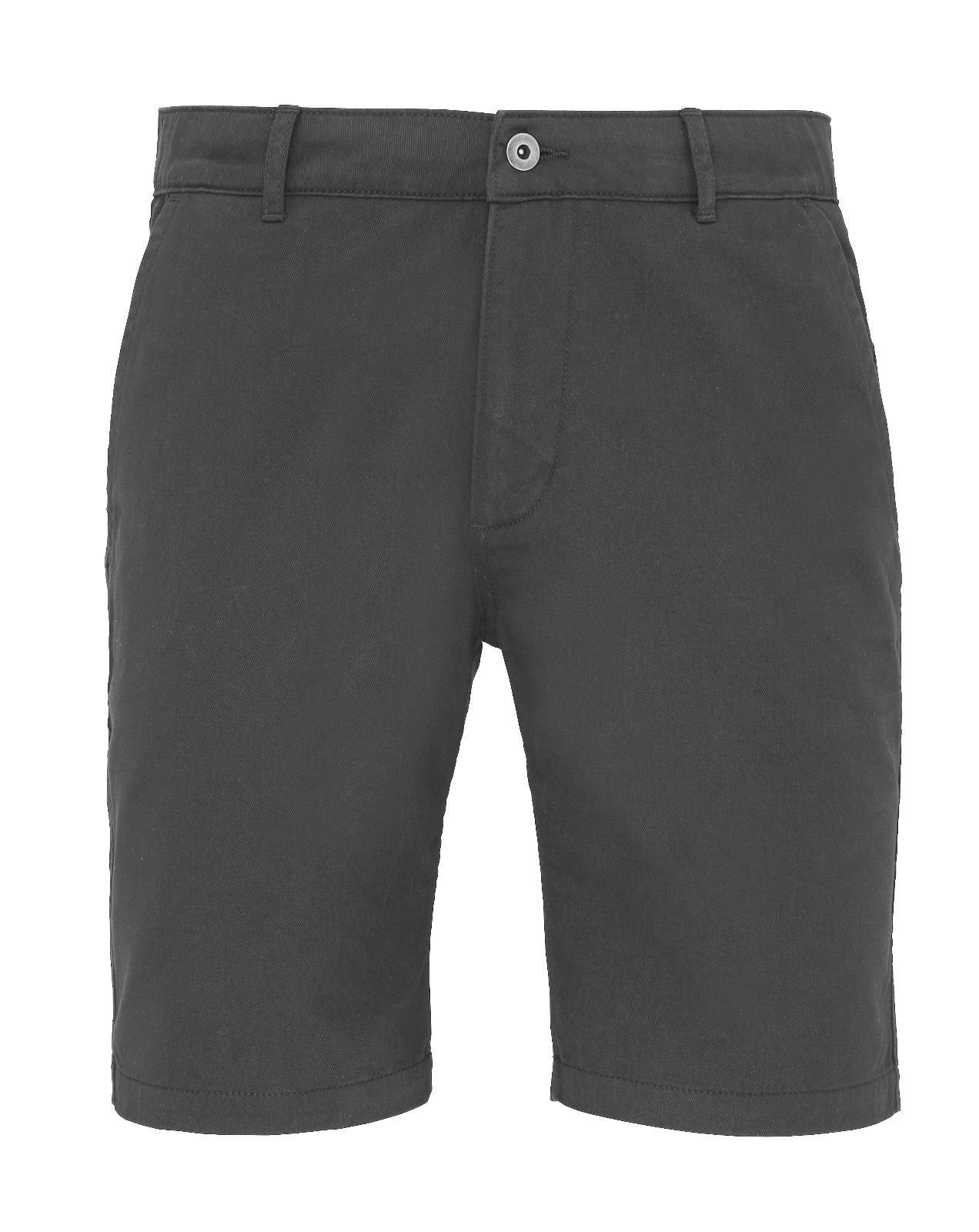 Asquith And Fox Men's Slate Classic Cotton Chino Shorts Asquith Fox Aq051 Smart Casual (S (32"), )