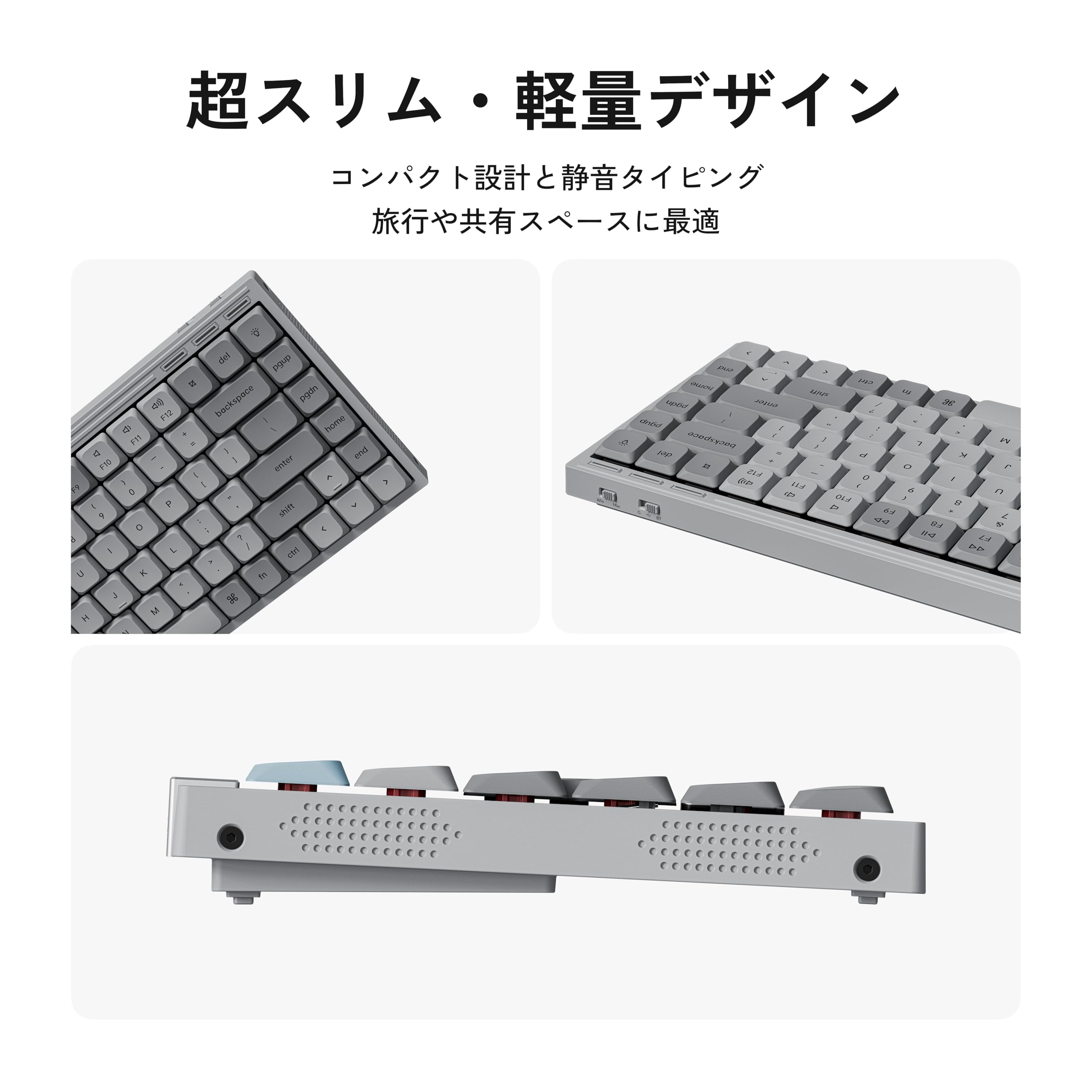 Amazon | 「国内正規品」Keychron J9 75%キーボード 2.4G/Bluetooth