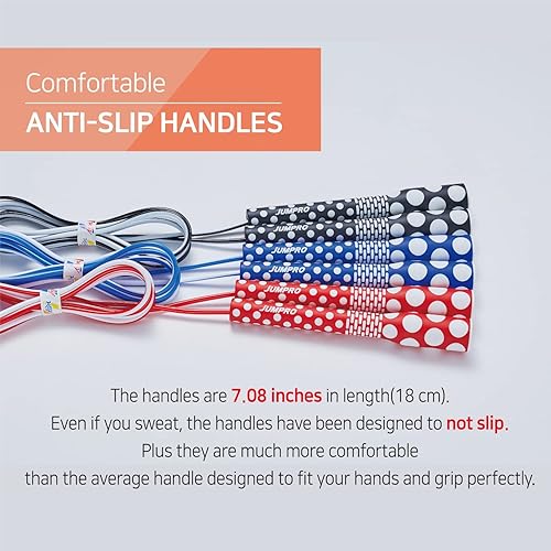 Miniatura 6 de Cuerda de saltar para entrenamiento de fitness, peso ligero, ajustable, sin enredos, excelente control de línea para boxeo cardiovascular, crossfit,