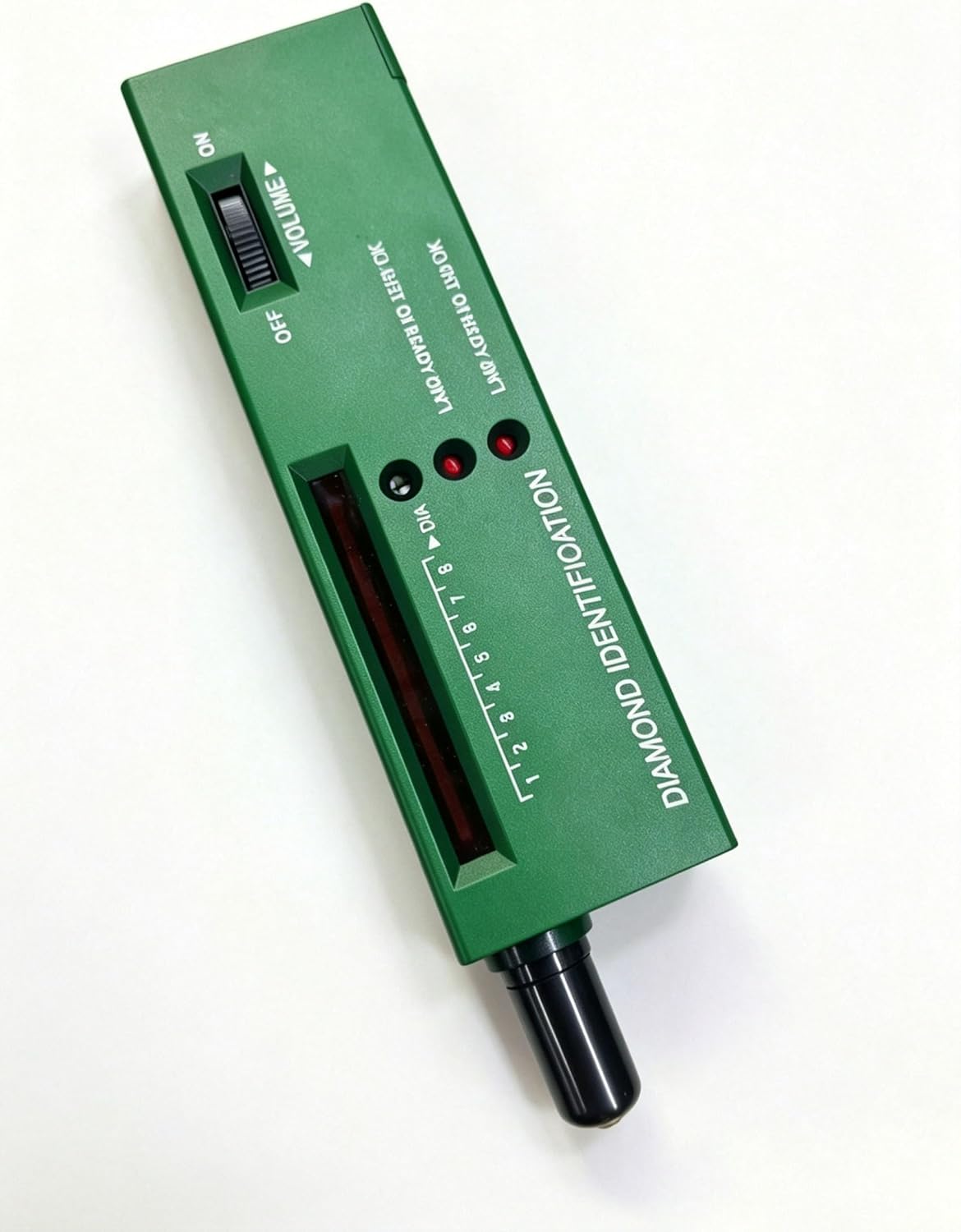 Diamond Tester Pen - Jewelry Diamond Tester with 60X Mini LED Magnifying Diamond Selector for Novice and Expert（Green）