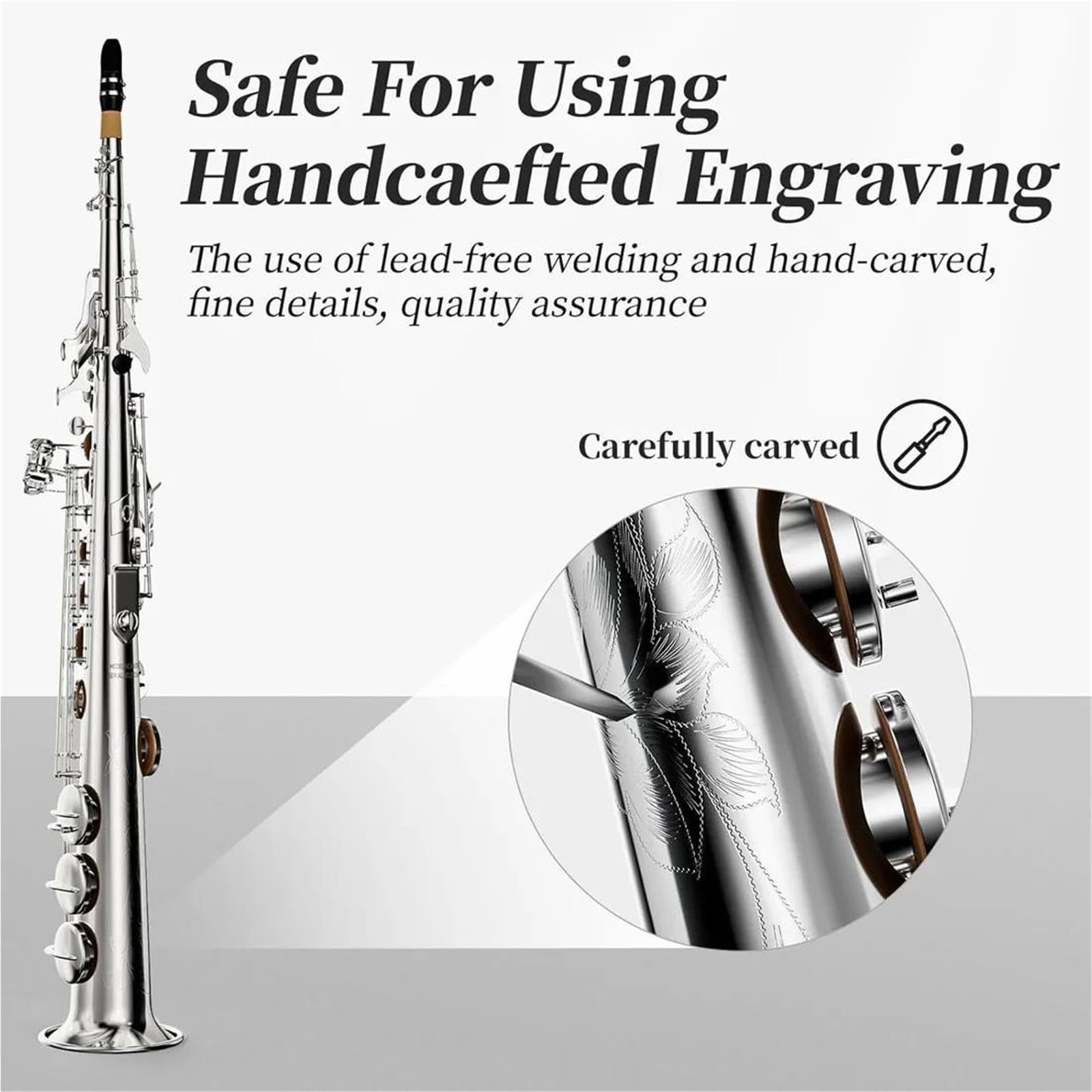 Instrumentos De Viento Madera Saxofón Saxofón Soprano Recto Si Bemol