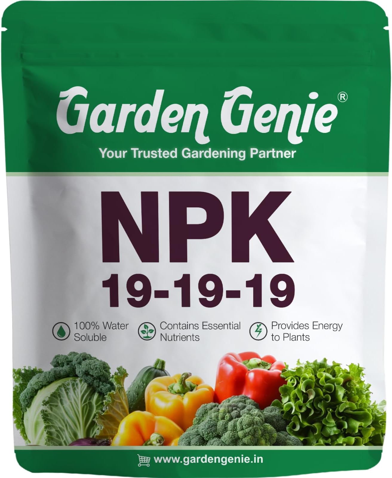 - Garden Genie NPK 19 19 19 Fertilizer For Plants I 100% Water Soluble I Complete Plant Nutrition For Gardening, Growth Boost And Flowering, 380 Gm, Powder