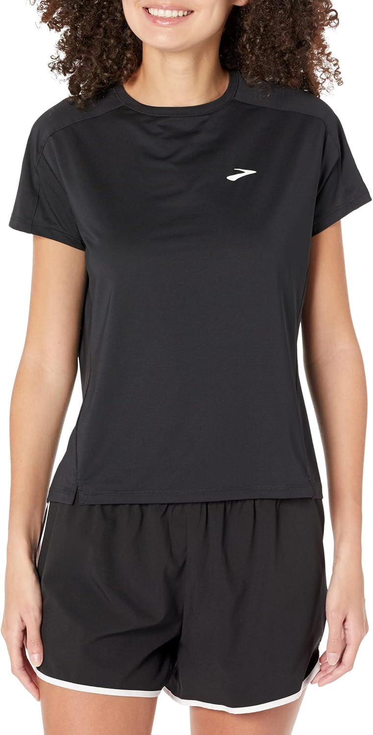Brooks Sprint Free Short Sleeve 2.0 Black MD (US Women's 8-10)