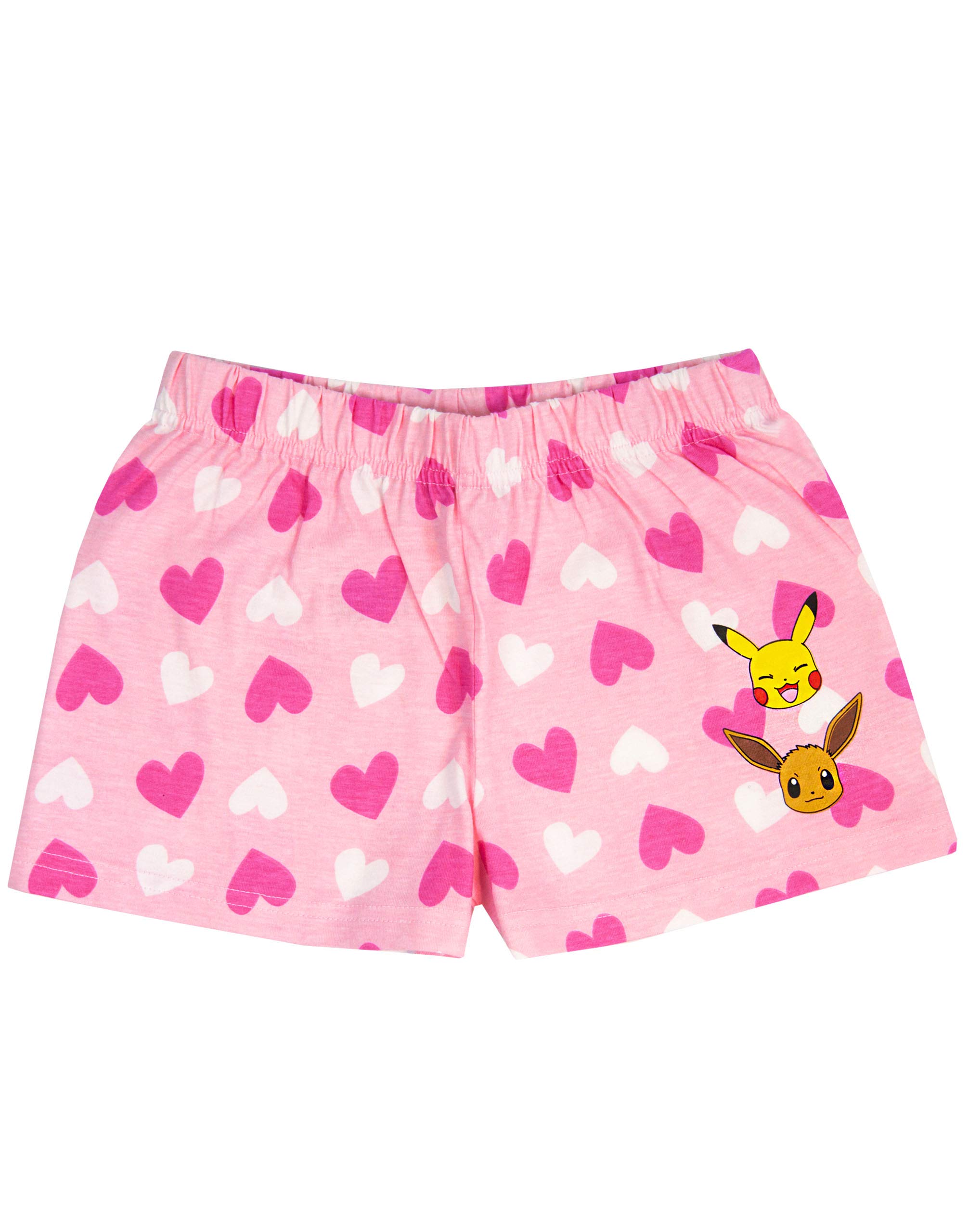 Piżama Pokemon Pikachu & Eevee Rękaw z falbanką Długie LUB krótkie nogi Dziewczyny PJs