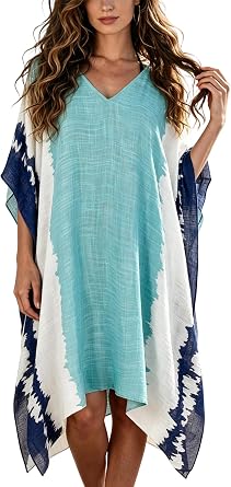 Breezy Lane Womens Beach Cover Up Swimsuit Kaftan Dress