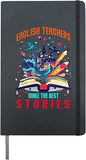 ENGLISH TEACHER MAKE THE BEST STORIES Hardcover Journal, Black